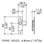 L0785 PANEL LOCK PENN ELCOM