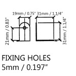 B0715 2 HOLE BRACE PENNBRITE 31 X 19 MM PENN ELCOM