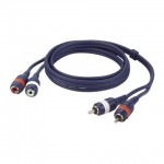 SIGNAAL KABEL 2 RCA M L/R > 2 RCA F L/R 1.5METER DAP AUDIO