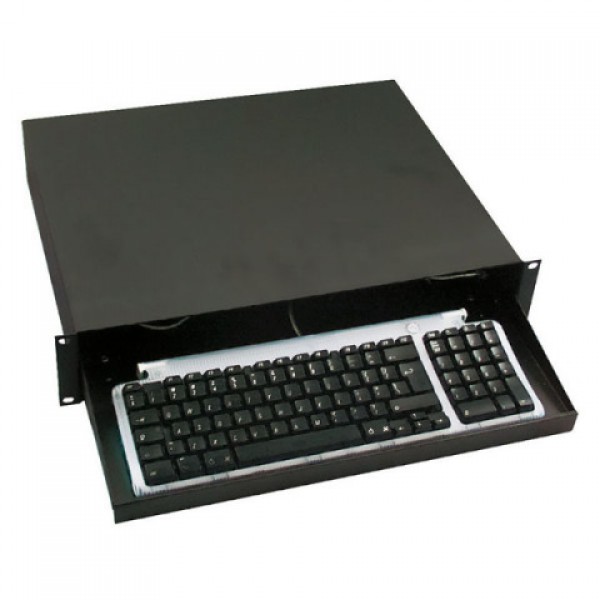 KEYBOARD LADE 19" 2U METAAL BLACK DAP AUDIO.