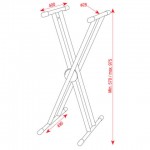 KEYBOARD STAND ERGO 2 DAP AUDIO