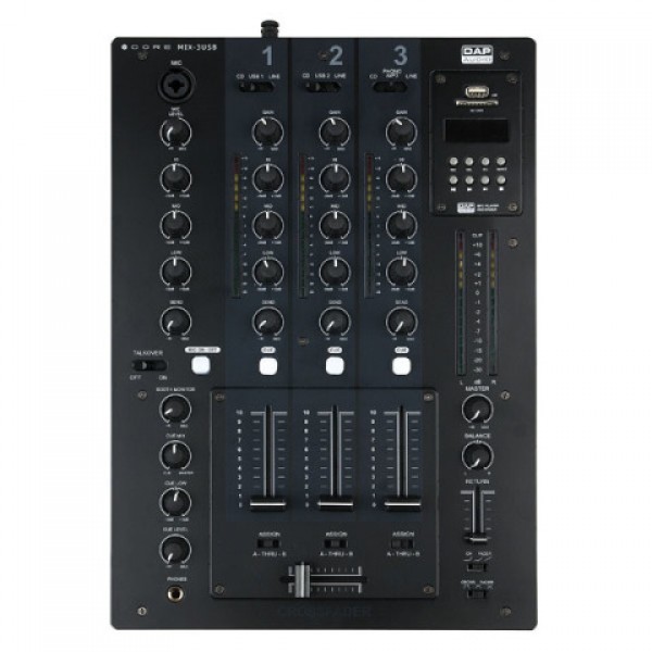 CORE MIX-3 USB DAP 3-channel DJ-mixer with USB-interface