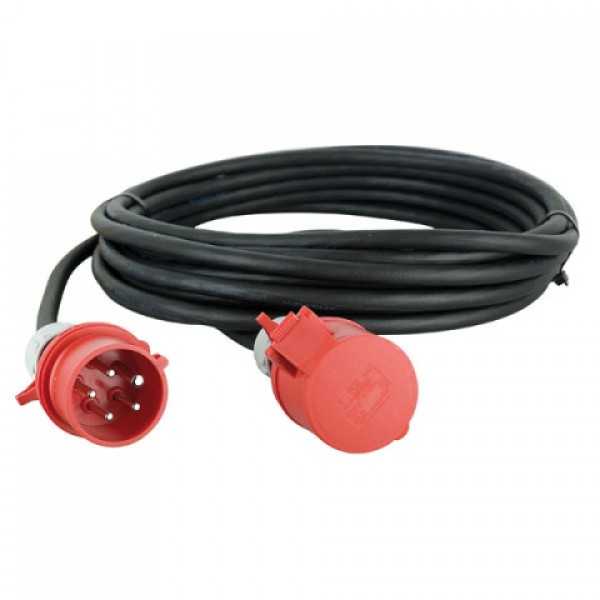 CEE ROOD KABEL 16A 5G2.5MM 10 METER SHOWTEC