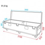 UCA-PIP2 DAP AUDIO PIPE & DRAPE CASE VOOR 8X8 45CM BASEPLATE