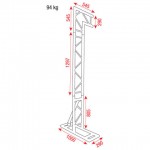 MOBILE DJ TRUSS STAND SHOWTEC