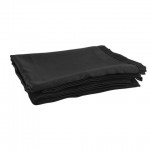 Pipe & Drape Doek Wentex Gordijn Molton CS 330x400 cm Geplooid (Zwart)