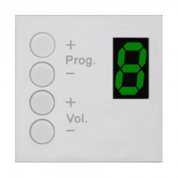 MWX45/W AUDAC WALL PANEL CONTROLLER MTX48/88 45X45 WHITE