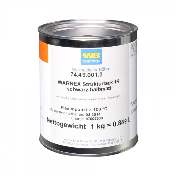 STRUCTURAL PAINT WARNEX  BLACK 1KG