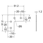 B1141 L - JOINER 51.2 X 20 MM NICKEL PENN ELCOM