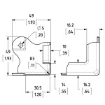 C0675 FLAT CORNER NICKEL PENN ELCOM