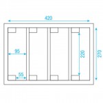 LCA-PAR4 DAP AUDIO CASE VOOR 4X COMPACT PAR VALUE LINE