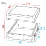 Showgear 19" Live Mixer Case