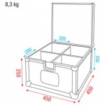 FLIGHTCASE VOOR 4X LED PAR 56 DAP AUDIO