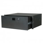 19" 4U DRAWER MET KEYLOCK DAP AUDIO ZWART