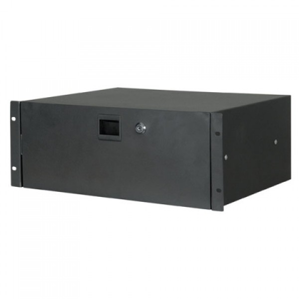 19" 4U DRAWER MET KEYLOCK DAP AUDIO ZWART