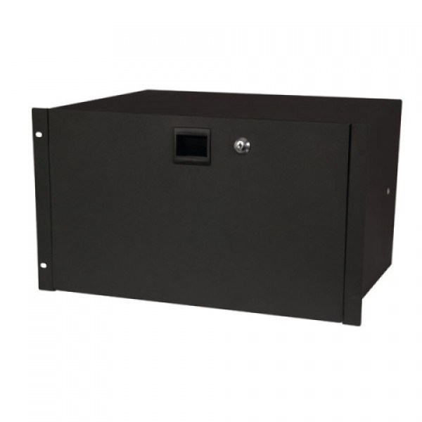 19" 6U DRAWER MET KEYLOCK DAP AUDIO ZWART