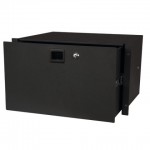 19" 6U DRAWER MET KEYLOCK DAP AUDIO ZWART