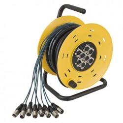 PYTHON 8 DAP AUDIO STAGEWHEEL 8X XLR 16 METER