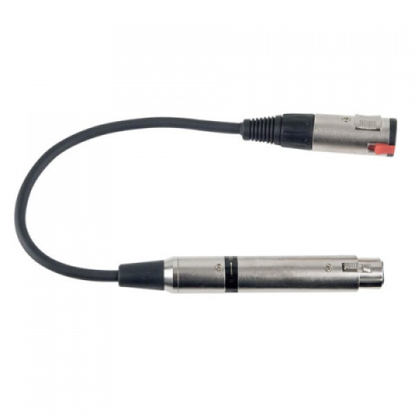 FLA03 JACK FEMALE (50 KILO-OHM) NAAR XLR FEMALE (600 OHM) DAP AUDIO