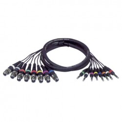 FL67600 STUDIOSNAKE 8 XLR VROUWELIJK 3POLIG NAAR 8 JACK STEREO 6 M DAP AUDIO 