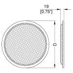 G10 LUIDSPREKERGRILL ZWART 10" PENN ELCOM