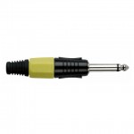 JMK-102BY JACKPLUG 6.3 MONO BLACK WITH YELLOW ENDCAP DAP AUDIO