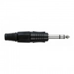 JMK-103BB JACKPLUG 6.3 STEREO BLACK WITH BLACK ENDCAP DAP AUDIO