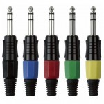 JMK-103BU JACKPLUG 6.3 STEREO ZWART MET BLAUWE EINDDOP DAP AUDIO