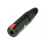 NEUTRIK JACK 6.3MM CONNECTOR FEMALE BLACK