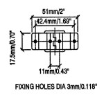 P1945 SMALL STRUT HINGE PENN ELCOM