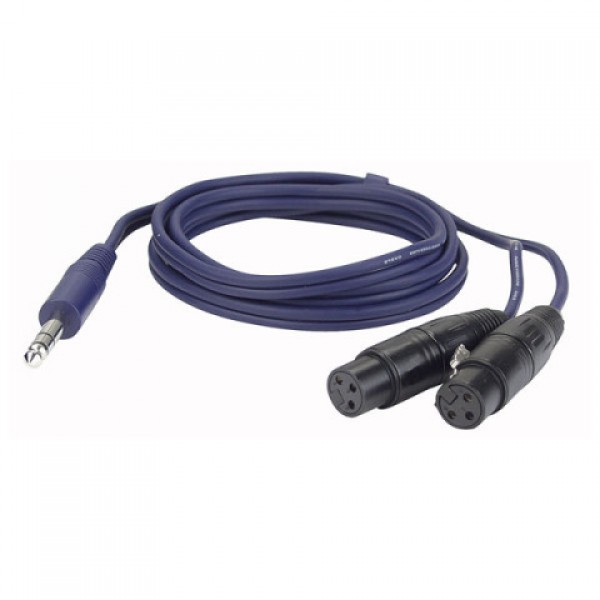 FL37150 DAP-AUDIO - 2 BAL. XLR/F 3p. > JACK STEREO/ 1,5M