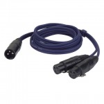 FL38150 DAP-AUDIO - 2 BAL. XLR/M 3 p. > 2 XLR/F 3 p./ 1,5M