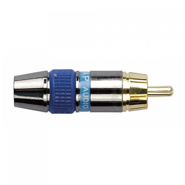 RCA PLUG DAP AUDIO VERGULD BLUE