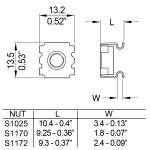 S1025 CAGE NUT /PIECE PENN ELCOM