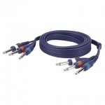 SIGNAAL KABEL 3 MONO JACK > 3 MONO JACK 1.5METER DAP AUDIO