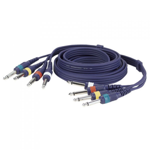 JACK KABEL 4 MONO JACK > 4 MONO JACK 1.5 M DAP AUDIO