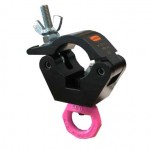DOUGHTY BLACK CLAMP WITH PINK EYE 750 KG