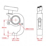 BASIC TRIGGER CLAMP ZWART DOUGHTY