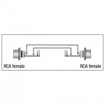 XGA01 RCA FEMALE TO RCA FEMALE DAP AUDIO