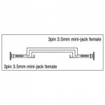 XGA02 MINI JACK VROUWELIJK NAAR MINI JACK VROUWELIJK DAP AUDIO