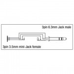 XGA39 DAP MINI JACK (f) TO JACK STEREO (m)