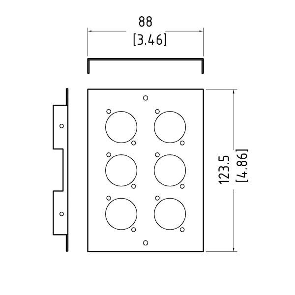 MI-TB101 BOVENDEEL ATB 6 SCHUKO 16A PENN ELCOM