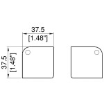 C7082 MEDIUM FLAT CORNER PENNBRITE PENN ELCOM