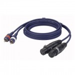 FL253 DAP-AUDIO -2 RCA Male L/R > 2 XLR/F 3p. / 3M