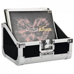 80 RECORD CASE BLACK RELOOP KOFFER VOOR 80 PLATEN ZWART