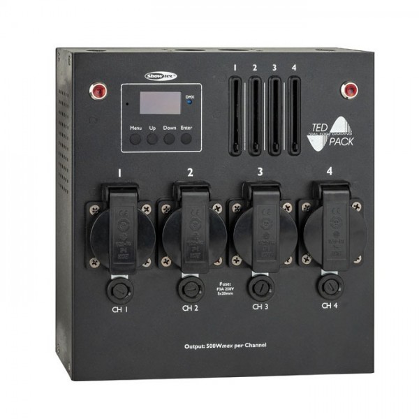 Ted Pack Lc Showtec 4-kanaals Dimmer Pack With Local Control