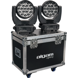 MW1915Z-FLIGHT-DUO Algam Lighting 2x LED Wash met Flightcase