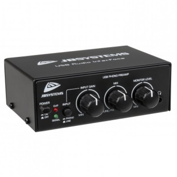 USB Audio Interface Phono/Line Voorversterker JB SYSTEMS