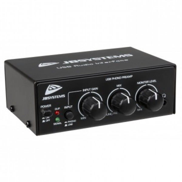 USB Audio Interface Phono/Line Preamplifier JB SYSTEMS