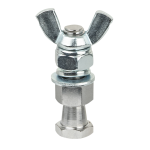 SPIGOT FOR MULTIGRIP CLAMP SHOWGEAR (M10 x 25mm)